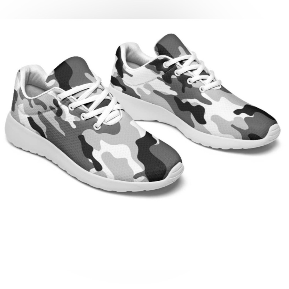 Gray Camo Women’s Sneakers Size 8.5